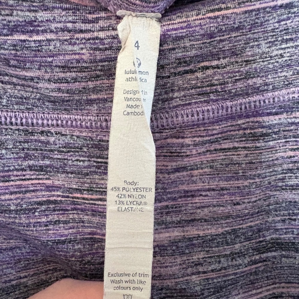 Lululemon High Times Leggings Purple Women's‎ Size 4 - Picture 3 of 4